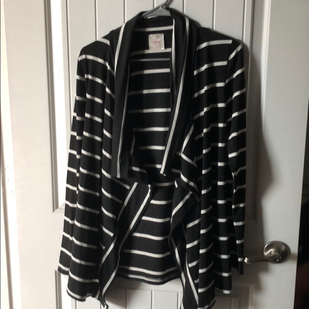 Black and white cardigan
